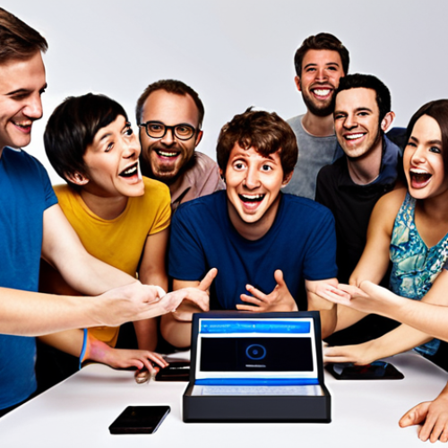 Crowdfunding Success Story**

`A vibrant and engaging image of a successful crowdfunding campaign for an open-source hardware project.  Show a diverse group of people excitedly interacting with a prototype of the device, surrounded by screens displaying funding progress and positive social media engagement.  The scene should feel energetic and optimistic, emphasizing community support and the realization of a tangible product.  Style: Modern, clean, with a focus on showcasing the hardware and the project's impact.  Keywords: Crowdfunding, open-source hardware, community, innovation, success, prototypes, гаджеты.`

**