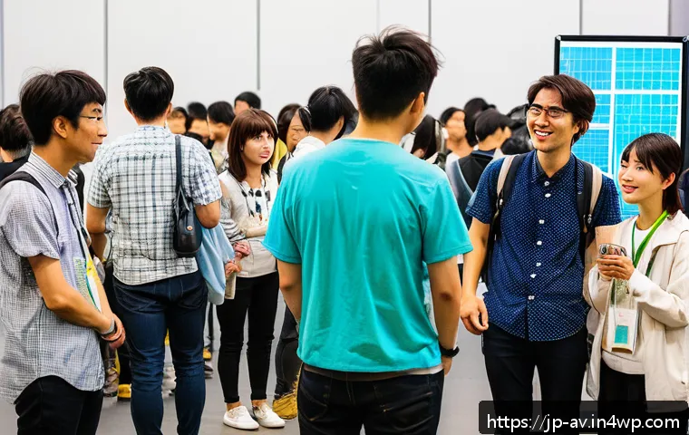 오픈소스 하드웨어의 세계적인 이벤트 소개 - A vibrant open source hardware event in Japan showcasing a diverse group of participants including e...